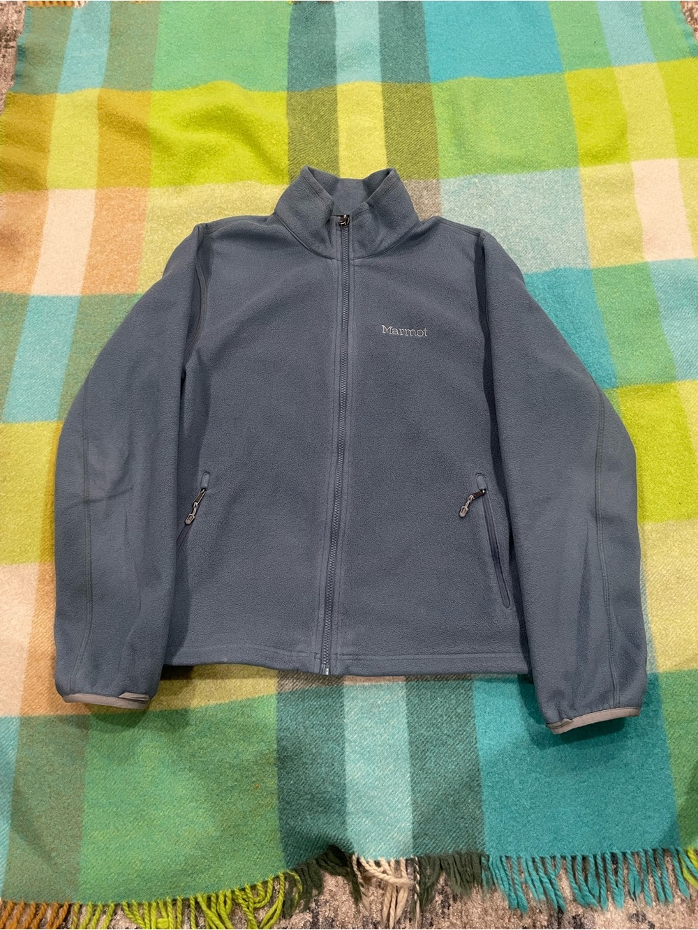 Marmot blue fleece jacket #outdoor #hiking